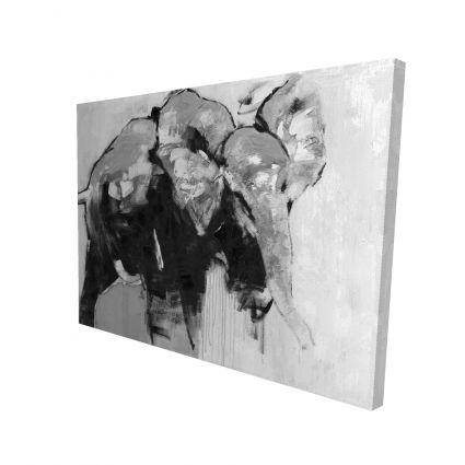 Monochrome abstract elephant