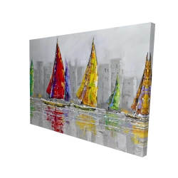 Sailboats in the wind