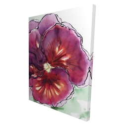 Blossoming orchid with wavy petals