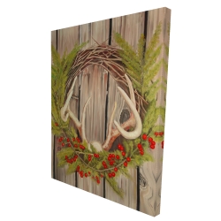 Couronne de noël avec panache