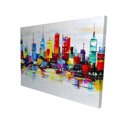 Abstract and colorful city
