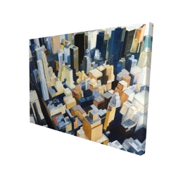 High top view of buildings in new york