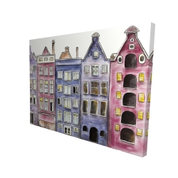 Vieilles maisons historiques d'amsterdam