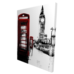 Telephone box and big ben of london