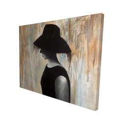 Audrey hepburn avec un grand chapeau