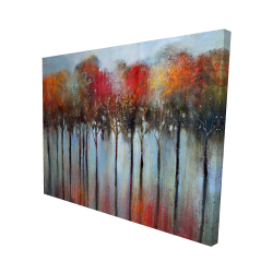 Abstract and colorful forest