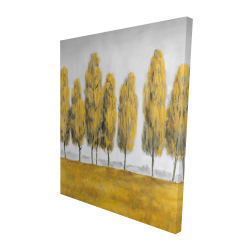 Abstract yellow trees