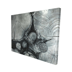 Textured wooden logs