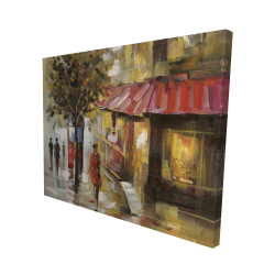Abstract street with passers