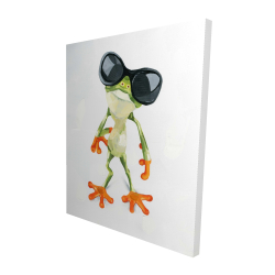 Funny frog with sunglasses
