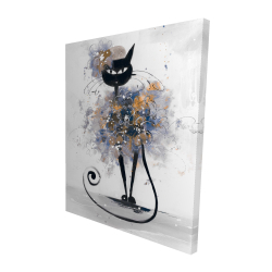 Cartoon black cat