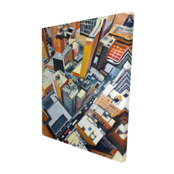 High top view of buildings in new york