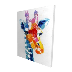 Girafe abstraite tacheté de couleurs