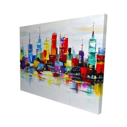 Abstract and colorful city