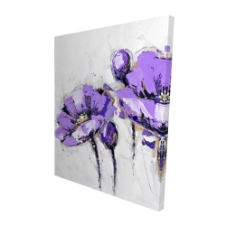 Purple abstract flowers