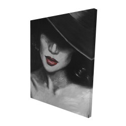 Mystérieuse dame aux lèvres rouges