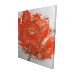 Abstract red flower