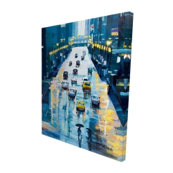 Rainy streets of new york