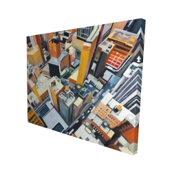 High top view of buildings in new york