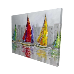Sailboats in the wind