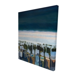 Vue d'oiseau de la plage
