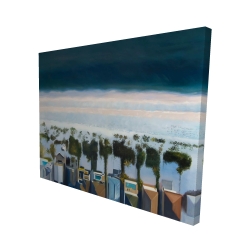 Vue d'oiseau de la plage