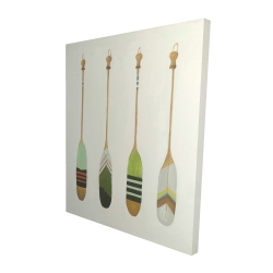 Colorful nautical oars