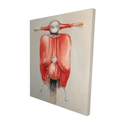 Petit cyclomoteur rouge
