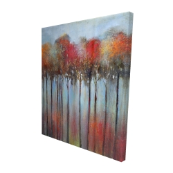 Abstract and colorful forest