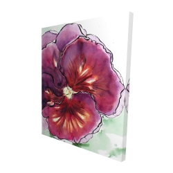 Blossoming orchid with wavy petals
