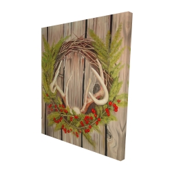Couronne de noël avec panache