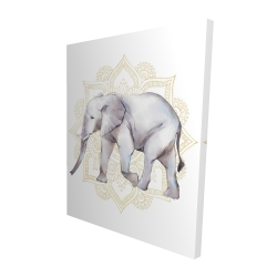 éléphant sur mandalas