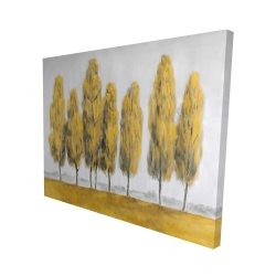 Abstract yellow trees