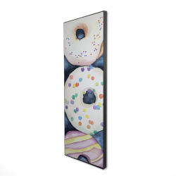 Watercolor delicious looking doughtnuts