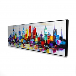 Abstract and colorful city