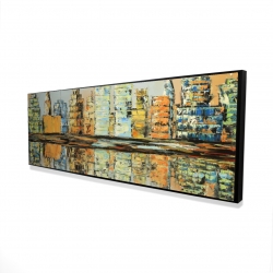 Reflections of a colorful city
