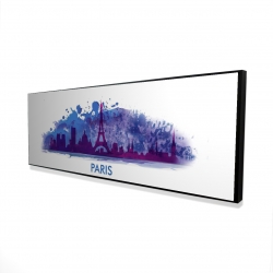 Silhouette en éclats de peinture de paris