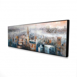 Paysage urbain de new-york avec l'immeuble chrysler