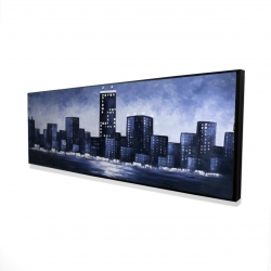 Dark blue cityscape