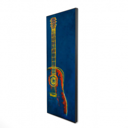 Modern blue abstract guitar
