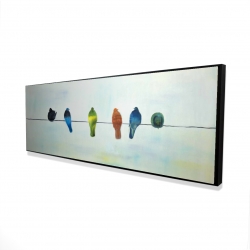Oiseaux abstrait perchés
