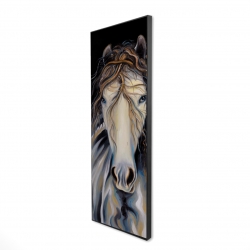 Abstract horse with curly mane
