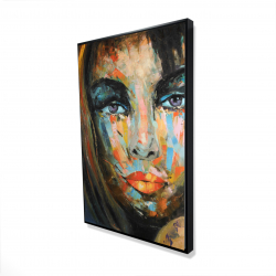 Portrait coloré de femme