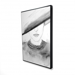 Femme mystérieuse à chapeau