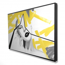 Femme au trait jaune