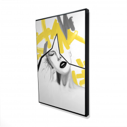 Femme au trait jaune