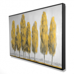 Abstract yellow trees