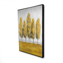 Abstract yellow trees