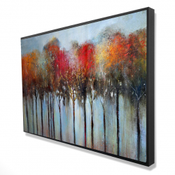 Abstract and colorful forest