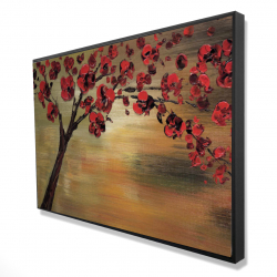 Red flowers tree